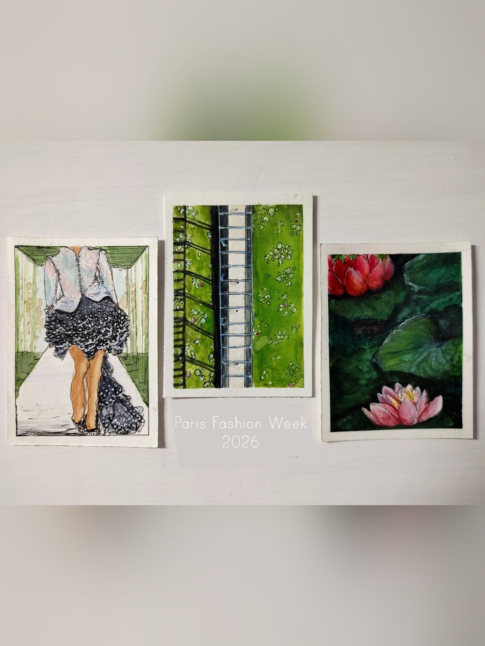 Paris Fashion Week Artwork - 3 Piece Original Collection